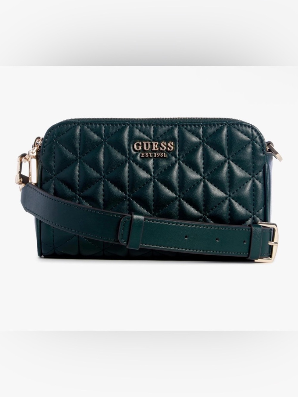 Guess Women’s Kori Status C/B. Forest/Gold.